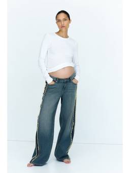 H&M - Women Blue Mama Low Waist Jeans