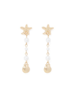Forever New - Frida Fine Drop Shell Earring