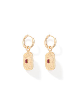 Forever New - Solara Square Texture Stone Earring