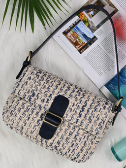 Visual Echoes - Frosty Blue - Baguette Bag