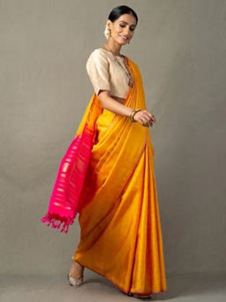 Fabindia - Silk Kanjeevaram Checks Sari