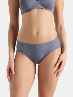 Jockey - 1874 Women Full Coverage Soft Touch Microfiber Elastane Hipster-Folk Stone Gray