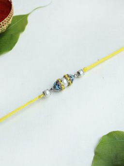 BeAbhika - Colorful Harmony Vivid Vintage Rakhi With Roli Chawal