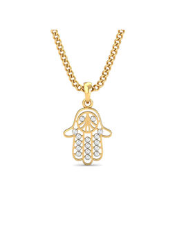 KuberBox - Hamsa Pendant 18K Gold