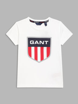 GANT - Kids White Printed T-shirt