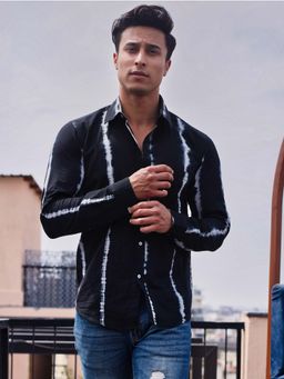 Hatheli - Black Hand Dyed Shibhori Cotton Shirt