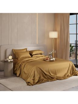 Stoa Paris - Super Super King Size Bedsheet with 4 Pillow Covers, Date Night - Eternal Glow
