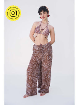 Essgee - Brown Printed Jaffna Pant