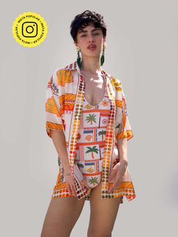 Essgee - Cream Printed El Ojo Shirt