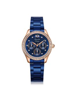 Alexandre Christie - Ac 2A69 Bfb Ladies Multifunction Watch - Blue Rose Gold (S)