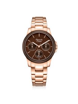 Alexandre Christie - Ac 2A95 Bfb Ladies Multifunction Watch - Brown Multi - Color (S)
