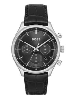 Boss - Gregor Chronograph Black Sunray Round Dial Men Watch - 1514049 (M)