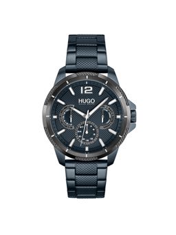 Hugo - Sport Multifunction Blue Round Dial Men Watch - 1530194 (M)