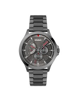 Hugo - Leap Multifunction Grey Round Dial Men Watch - 1530247 (M)