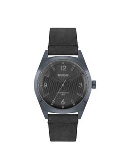 Hugo - Make Analog Black Round Dial Men Watch - 1530250 (M)