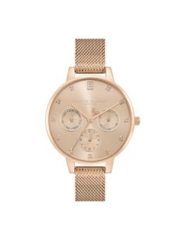 Olivia Burton - Multifunction Gold Round Dial Women Watch - 24000008 (M)