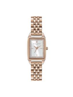 Olivia Burton - Rectangular Analog White Rectangle Dial Women Watch - 24000014 (M)