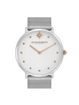 Olivia Burton - Ultra Slim Analog White Round Dial Women Watch - 24000023 (M)