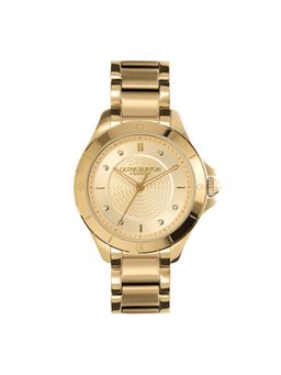 Olivia Burton - Guilloche Analog Gold Round Dial Women Watch - 24000040 (M)