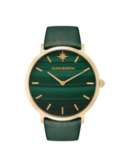 Olivia Burton - Ultra Slim Analog Green Round Dial Women Watch - 24000067 (M)