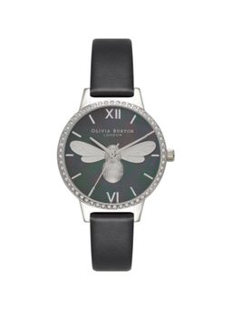 Olivia Burton - Lucky Bee Analog Black Mop Round Dial Women Watch - Ob16Bb13 (M)