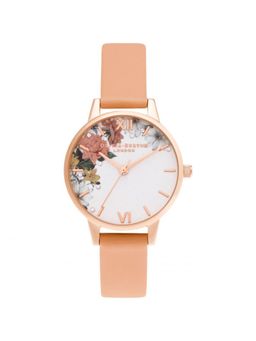 Olivia Burton - Sparkle Floral Analog White Round Dial Women Watch - Ob16Bf30 (M)