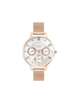 Olivia Burton - Multifunction White Round Dial Women Watch - Ob16Cg99 (M)