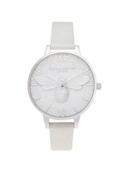 Olivia Burton - Lucky Bee Analog Silver Round Dial Women Watch - Ob16Fb20 (M)