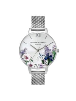 Olivia Burton - Secret Garden Analog Silver Sunray Round Dial Women Watch - Ob16Fs107 (M)