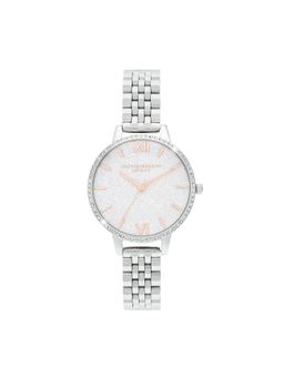 Olivia Burton - Glitter Dial Analog White Round Dial Women Watch - Ob16Gd68 (M)