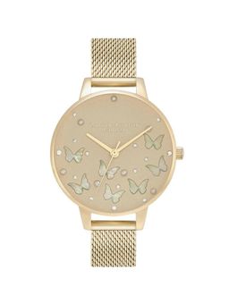 Olivia Burton - Sparkle Butterfly Analog Gold Round Dial Women Watch - Ob16Mb37 (M)