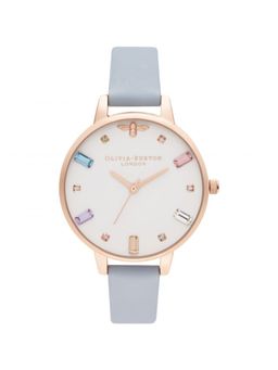 Olivia Burton - Rainbow Bee Analog White Round Dial Women Watch - Ob16Rb12 (M)