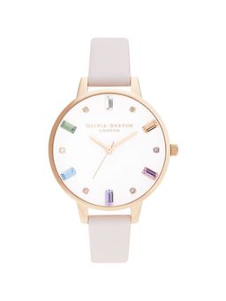 Olivia Burton - Rainbow Analog White Round Dial Women Watch - Ob16Rb22 (M)