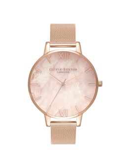 Olivia Burton - Semi Precious Analog Rose Gold Round Dial Women Watch - Ob16Sp01 (M)