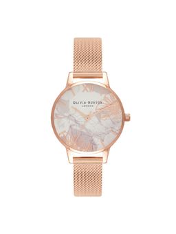 Olivia Burton - Abstract Florals Analog Multi Color Round Dial Women Watch - Ob16Vm11 (M)