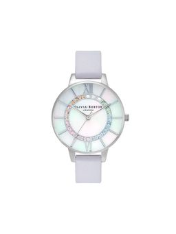Olivia Burton - Wonderland Analog White Mop Round Dial Women Watch - Ob16Wd102 (M)