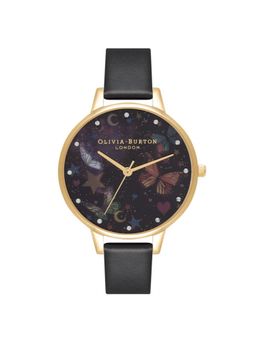 Olivia Burton - Night Garden Analog Black Round Dial Women Watch - Ob16Wg82 (M)