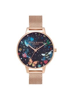 Olivia Burton - Night Garden Analog Black Mop Round Dial Women Watch - Ob16Wg90 (M)