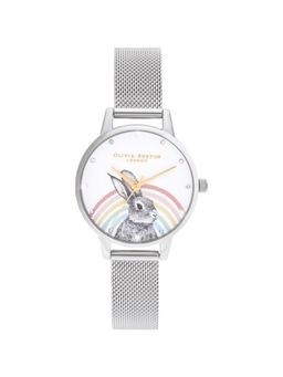 Olivia Burton - Illustrated Animals Analog White Round Dial Women Watch - Ob16Wl89 (M)