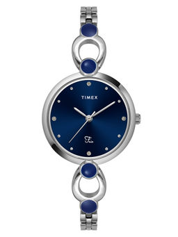 Timex - Fria Round 21mm Blue Dial Analog Women Watch - TWEL18100