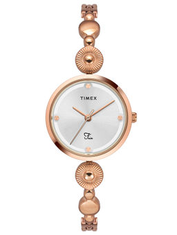 Timex - Fria Women Silver Round Analog Watch - TWEL18202