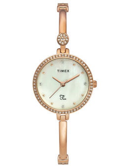 Timex - Fria Round 29mm White Dial Analog Women Watch - TWEL18402