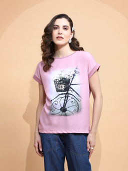Global Republic - Graphic Print Top for Women