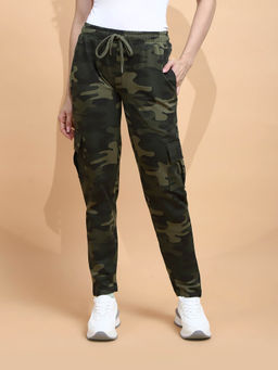 Global Republic - Camouflage Print Cotton Cargo for Women