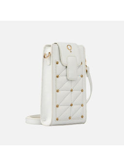 MONADAA - Womens White Brice Phone Sling Bag