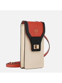 MONADAA - Womens Orange Caroe Phone Sling Bag (S)