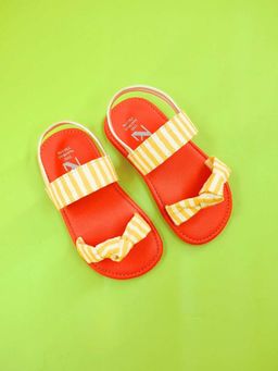 The Madras Trunk - Kids Orange Sandals