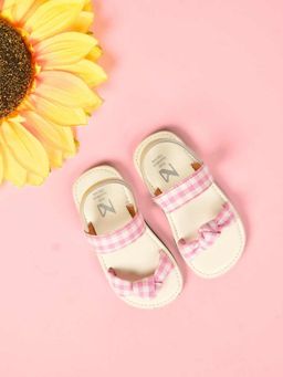 The Madras Trunk - Kids White Sandals