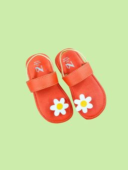 The Madras Trunk - Kids Orange Sandals