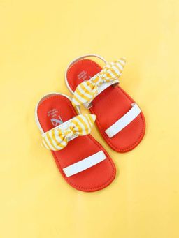 The Madras Trunk - Kids Orange Sandals